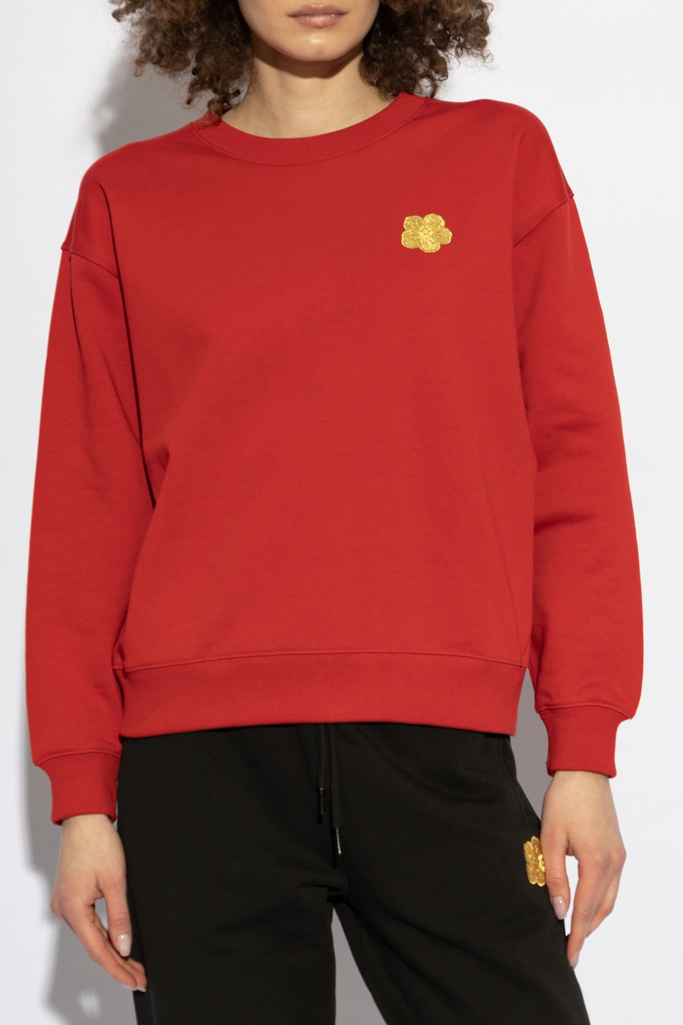 60’s S/S SWEAT SHIRT Red Sweatshirt with embroidered logo Kenzo - Vitkac Slovakia